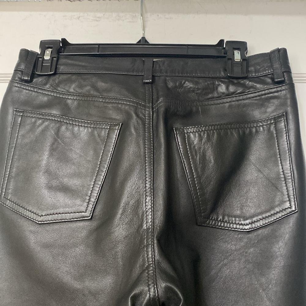 BLACK LEATHER PANTS - Picture 7 of 11